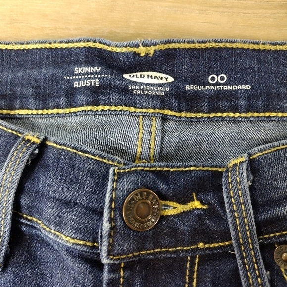 Old Navy skinny medium wash regular fit denim jeans size 00 - Picture 5 of 11